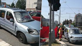 Řidič v Hradci srazil chodkyni na přechodu, na místě zemřela.