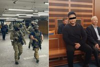 Krvavá řež z hradeckého obchoďáku u soudu: Šel na soka se sekáčkem! Hrozí mu vězení i vyhoštění