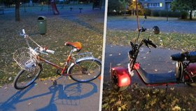 V Hradci Králové se na chodníku srazil moped a kolo: Motorové vozidlo řídil nezletilý (17)