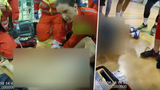 Dramatické video záchrany života ve Slavii: Strážníci použili defibrilátor