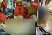 Dramatické video záchrany života ve Slavii: Strážníci použili defibrilátor