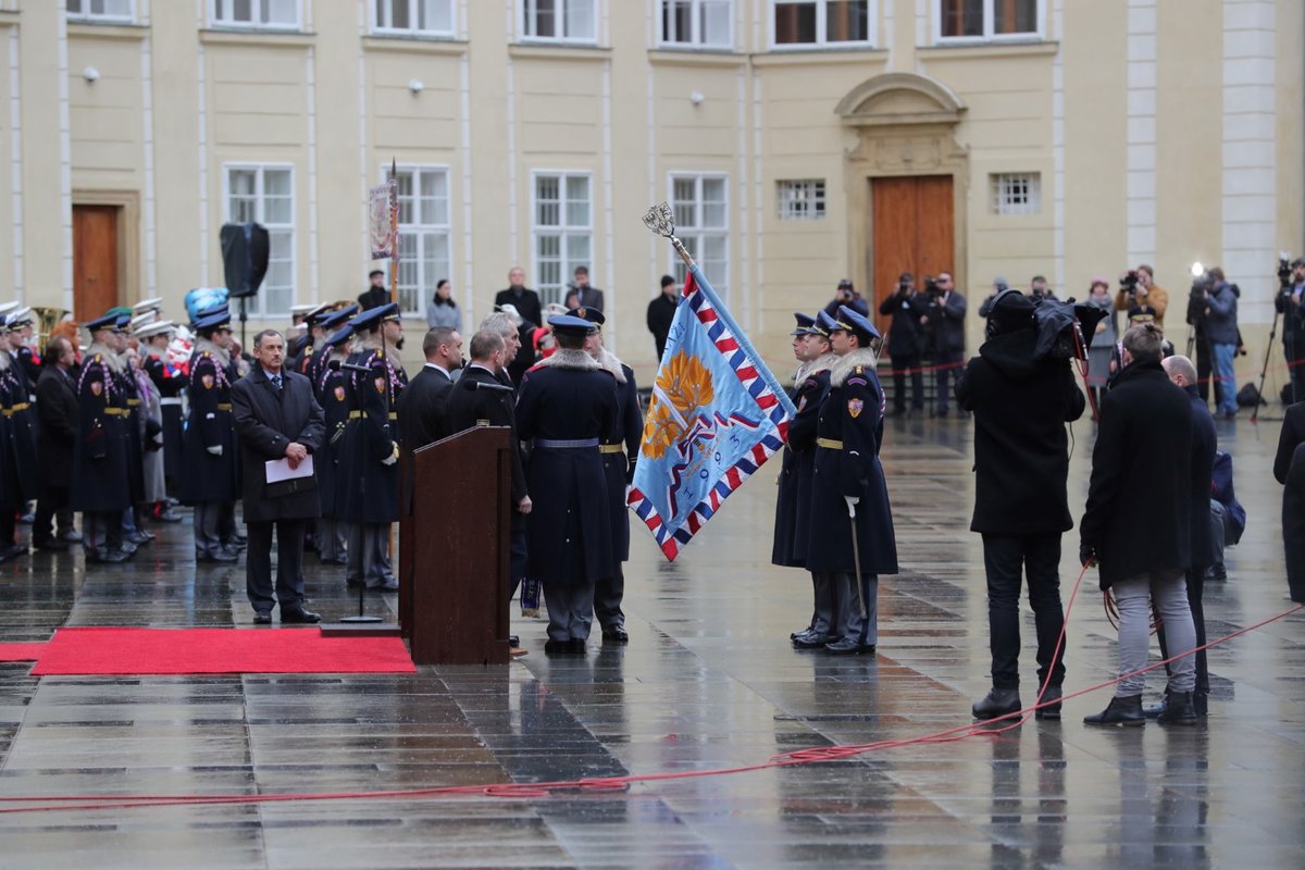 Slavnostní akt ke 100letému výročí Hradní stráže, 7. 12. 2018