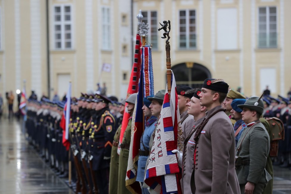 Slavnostní akt ke 100letému výročí Hradní stráže, 7. 12. 2018