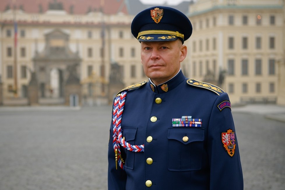 Velitel Hradní stráže Jaroslav Ackermann