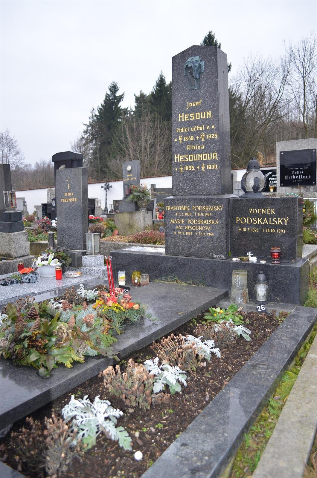 Na hřbitově v Malenicích bude Jirásková pochována vedle své životní lásky Zdeňka Podskalského (†70), i když si to jeho syn Zdeněk nepřeje