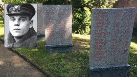 Část hřbitova v Hodoníně, kde je pohřbeno téměř 1500 sovětských vojáků z období 2. světové války.