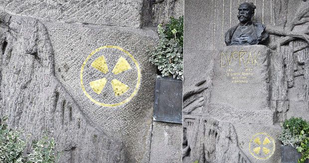 Záhadný znak na hrobu Antonína Dvořáka na Vyšehradě: Návštěvníci se bojí, že je radioaktivní