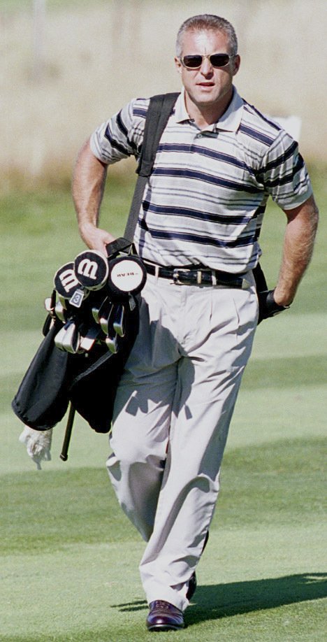 Nynější skaut Dallasu Jiří Hrdina na golfu