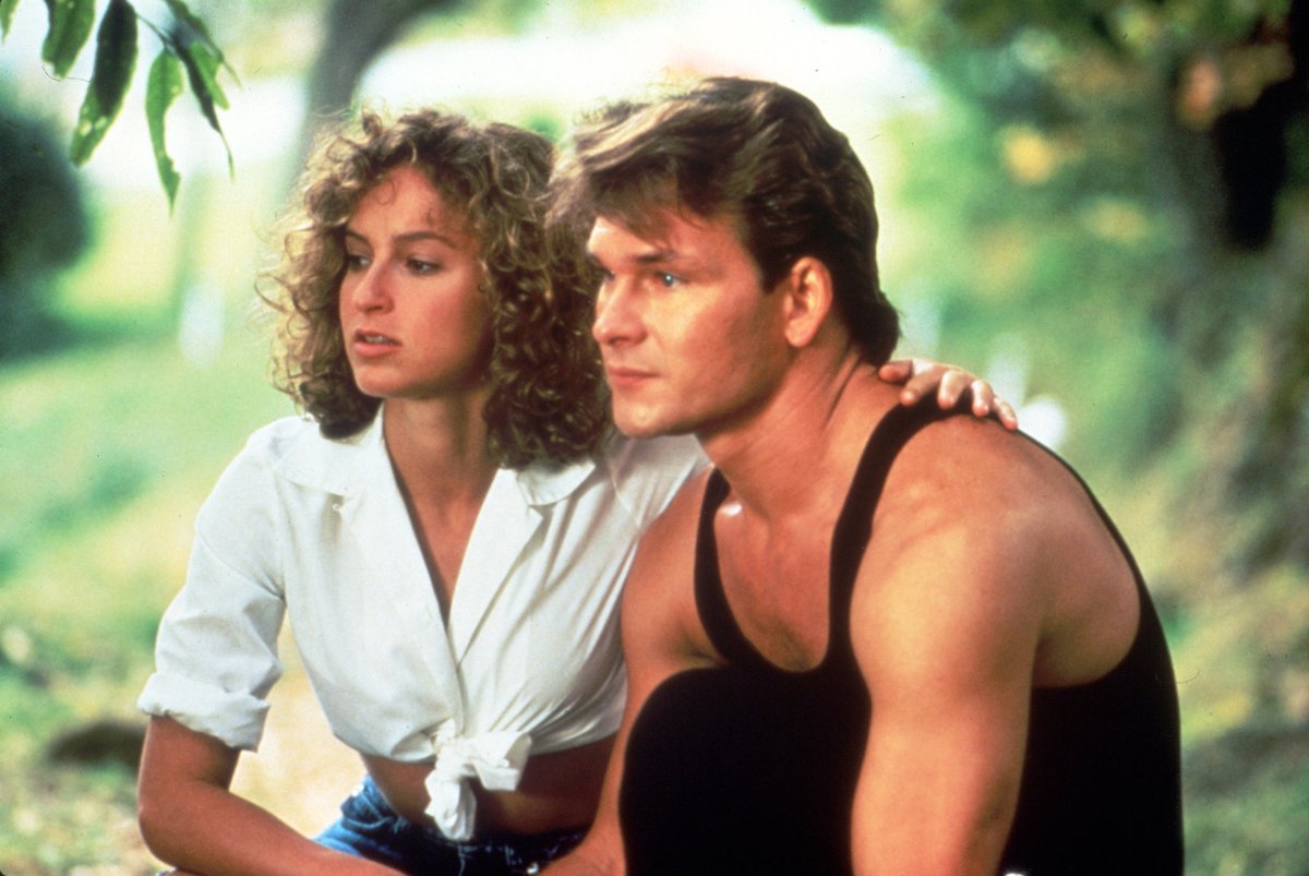 Patrick Swayze a Jennifer Grey v roce 1987 ve filmu.