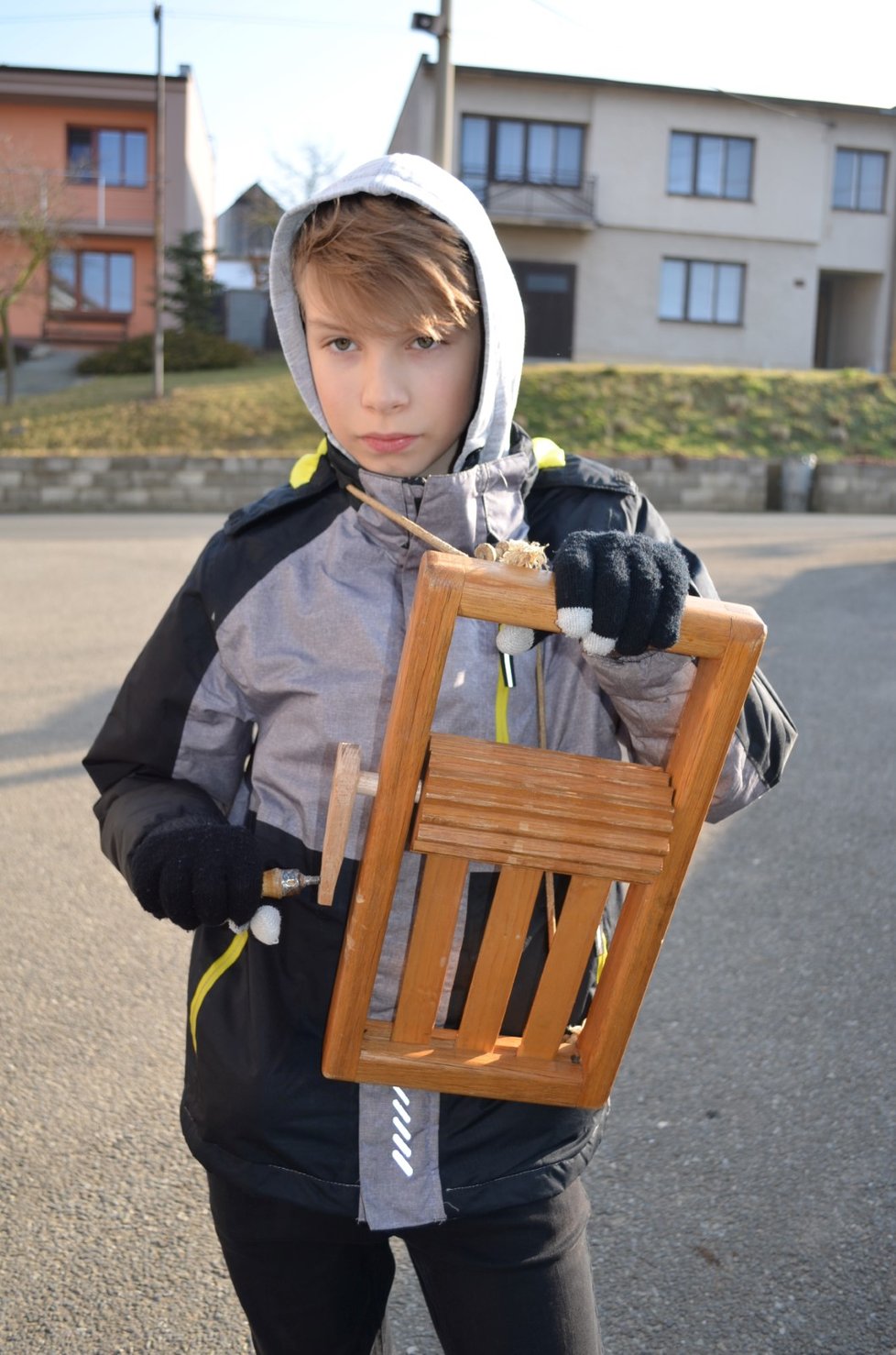 Vojta Frýbor (13) měl porádný hrkač