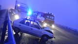 Hromadná nehoda na Mladoboleslavsku: Na dálnici se srazilo 6 aut