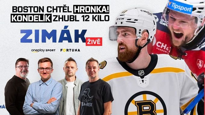 Zimák ŽIVĚ: Boston chtěl Hronka! Kondelík zhubl 12 kilo. Pozor na tato překvapení Zimák ŽIVĚ: Boston chtěl Hronka! Kondelík zhubl 12 kilo. Pozor na tato překvapení
