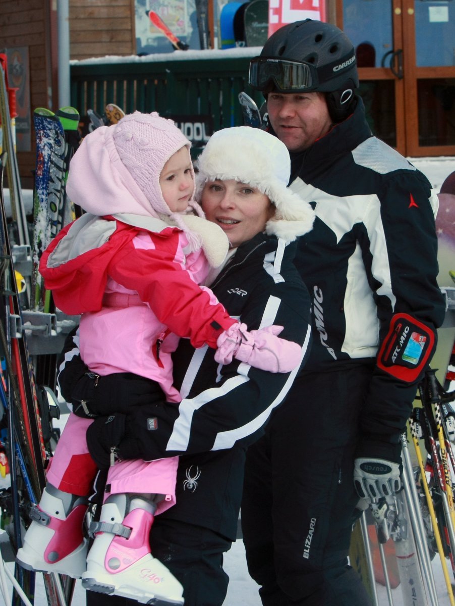 Markéta Hrubešová chce svou dceru Christel co nejdříve naučit lyžovat.