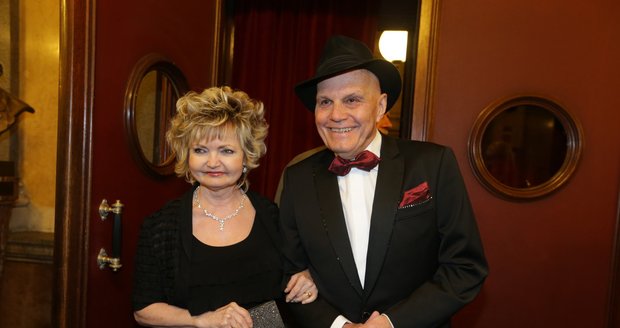 Eva Hrušková s manželem Janem Přeučilem