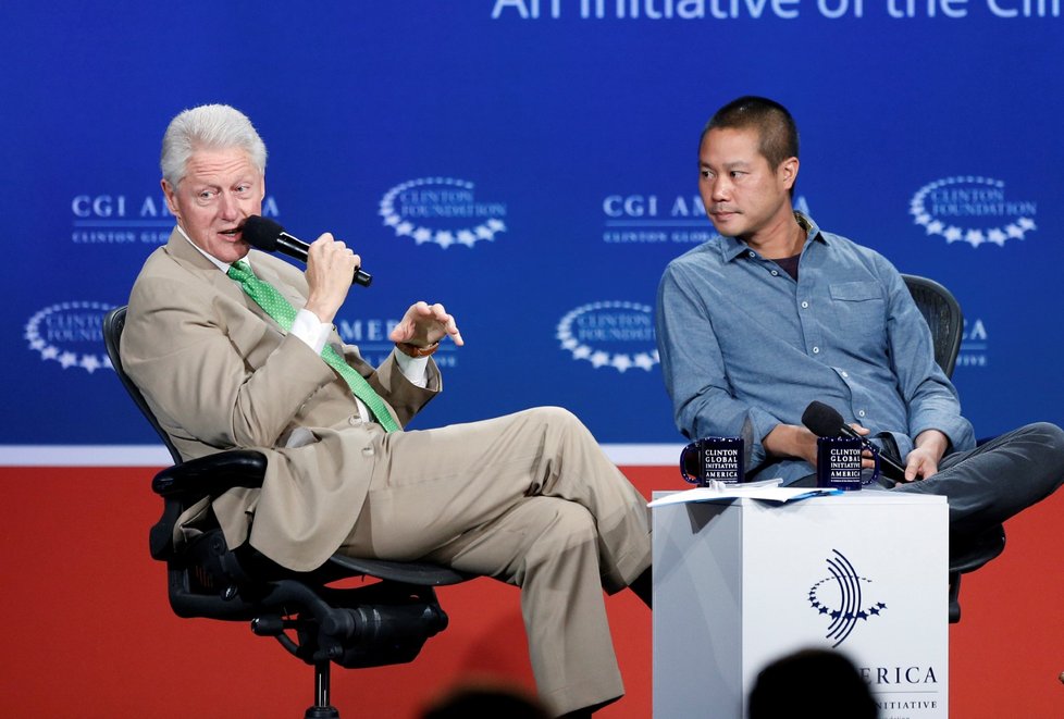 Tony Hsieh a Bill Clinton