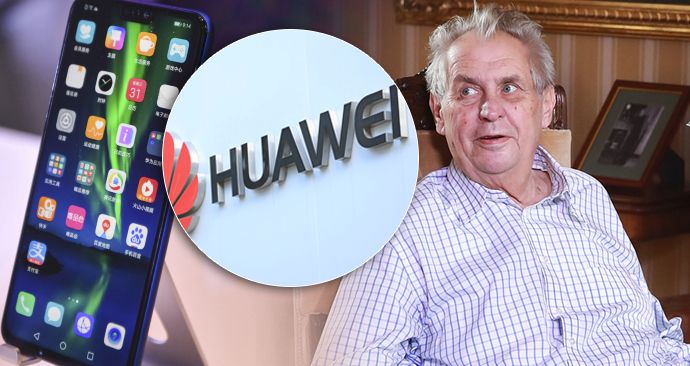 Kauza Huawei zasáhla i českou politiku. Varování BIS ale prezident Zeman nebere za pravdivé