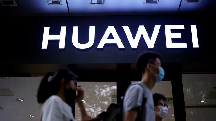 Prodejna Huawei v Šanghaji