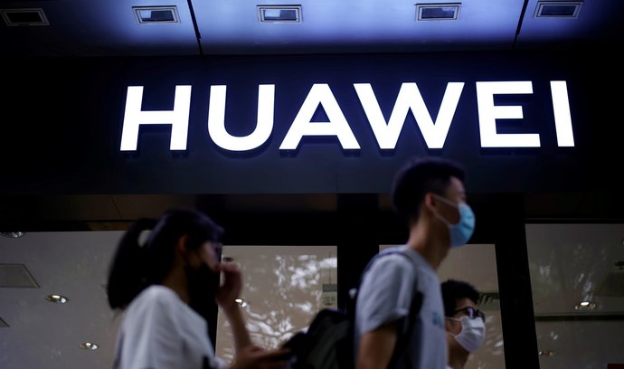 Prodejna Huawei v Šanghaji
