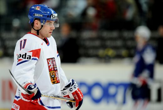 Hokejový bojovník a nynější televizní spolukomentátor Petr Hubáček na MS 2010 Hokejový bojovník a nynější televizní spolukomentátor Petr Hubáček na MS 2010