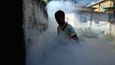 Hubení komárů, kteří přenášejí virus zika (Caracas, Venezuela)