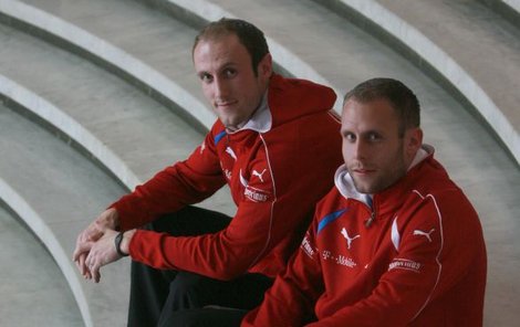Spolu na reprezentačním srazu: Roman (vlevo) a Michal Hubníkové.