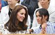 Vévodkyně Kate a Meghan na Wimbledonu.