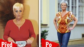 Jaroslava Stibůrková za měsíc zhubla více než deset kilogramů.