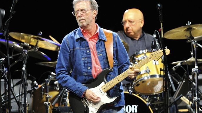 Eric Clapton na pražském koncertě 2013