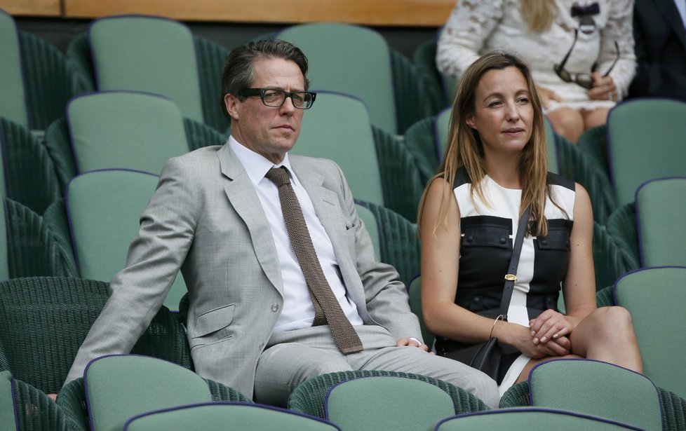 Hugh Grant a Anna Elisabeth Eberstein, matka jeho druhého dítěte