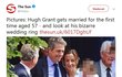 Hugh Grant se oženil s partnerkou Annou Eberstein