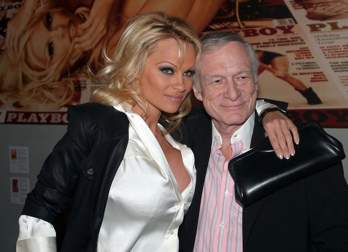 Pamela Anderson a Hugh Hefner