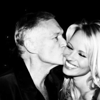 Pamela Anderson a Hugh Hefner