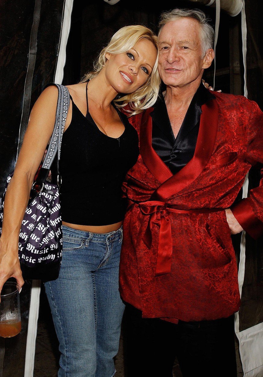 Pamela Anderson a Hugh Hefner