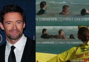 Hugh Jackman zachraňoval životy na australské pláži.