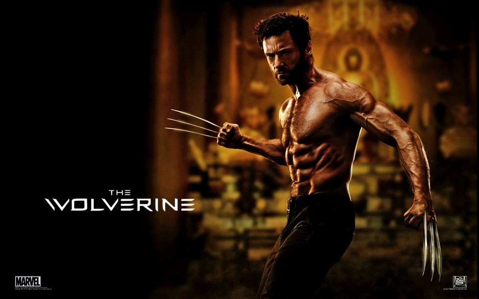 Hugh Jackman je vypracovaný svalovec, v novém snímku Wolverine dává na odiv svoji muskulaturu.