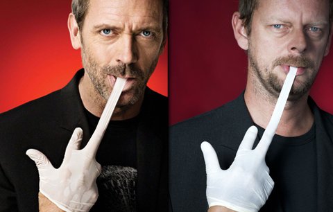 Hugh Laurie a Martin Stránský