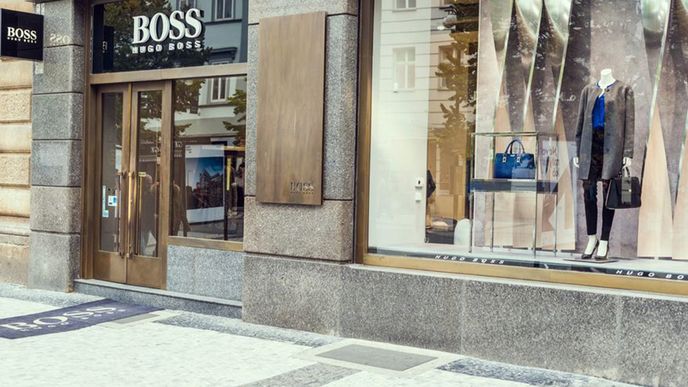 Prodejna značky Hugo Boss v pražské ulici Na Příkopě, kterou provozovala společnost My Fashion.