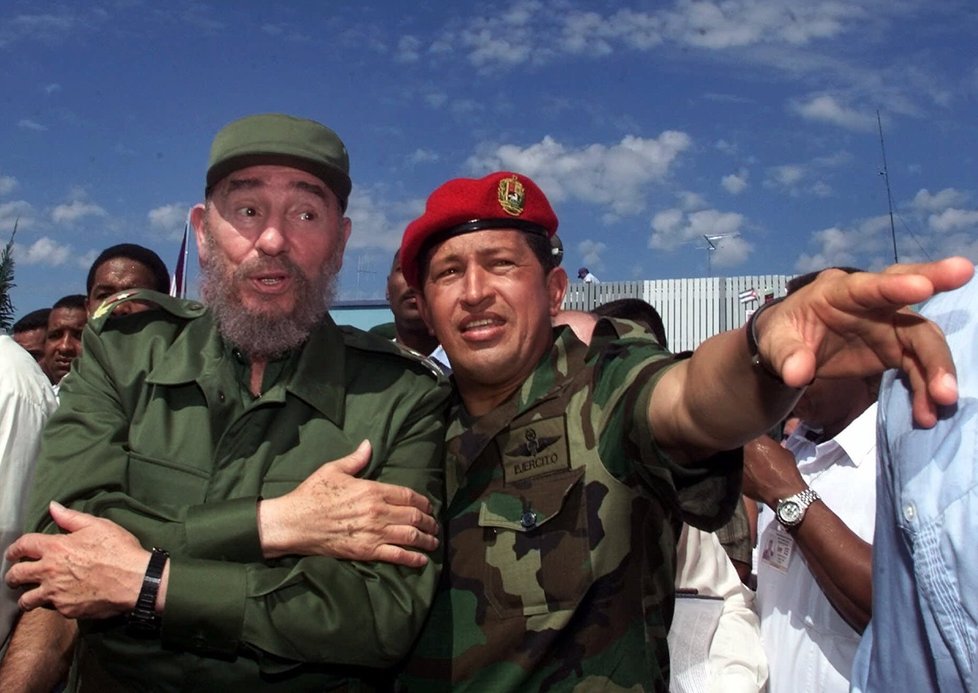 Fidel Castro a Hugo Chavez