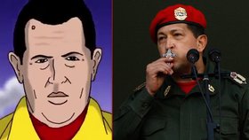 Diktátor Chávez šel v animovaném klipu do nebe