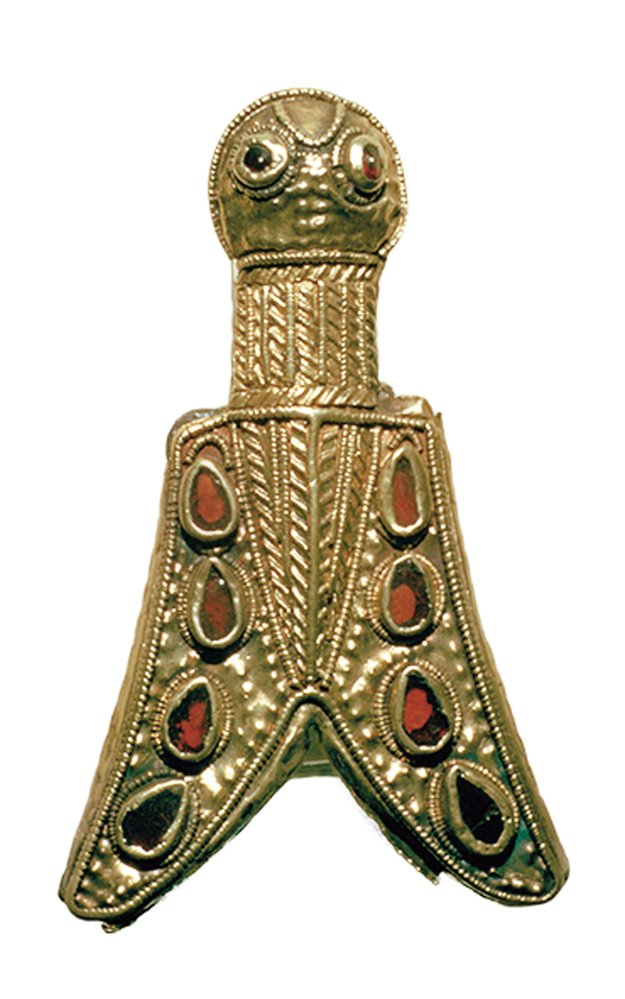 Cikádovitá spona byla rozšířeným šperkem v Hunské říši