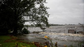 Hurikán Florence pustoší USA (14.9.2018)