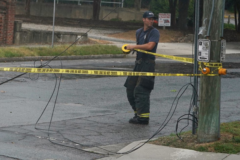 Hurikán Florence pustoší USA (14.9.2018)