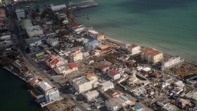 Zničená obydlí po hurikánu Irma