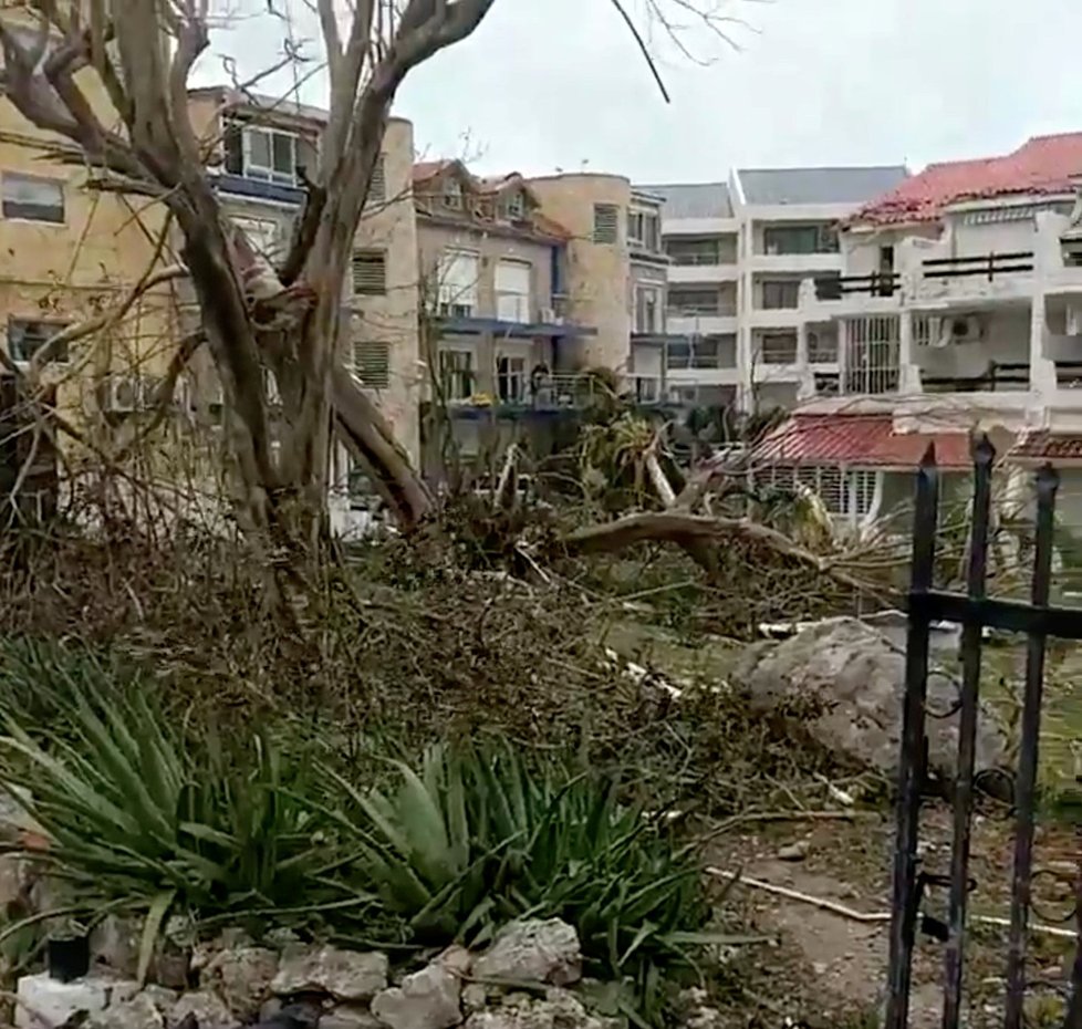 Hurikán Irma zasáhl ostrov Svatého Martina.