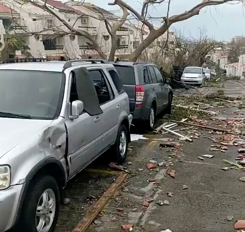 Hurikán Irma zasáhl ostrov Svatého Martina.