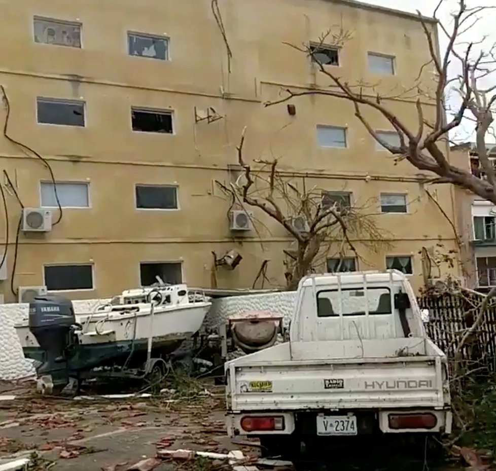 Hurikán Irma zasáhl ostrov Svatého Martina.