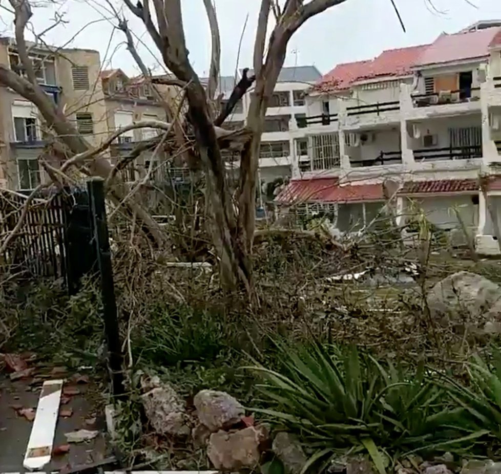 Hurikán Irma zasáhl ostrov Svatého Martina