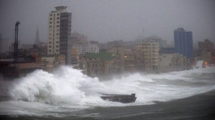 Hurikán Irma na Kubě zapříčinil bleskové povodně.