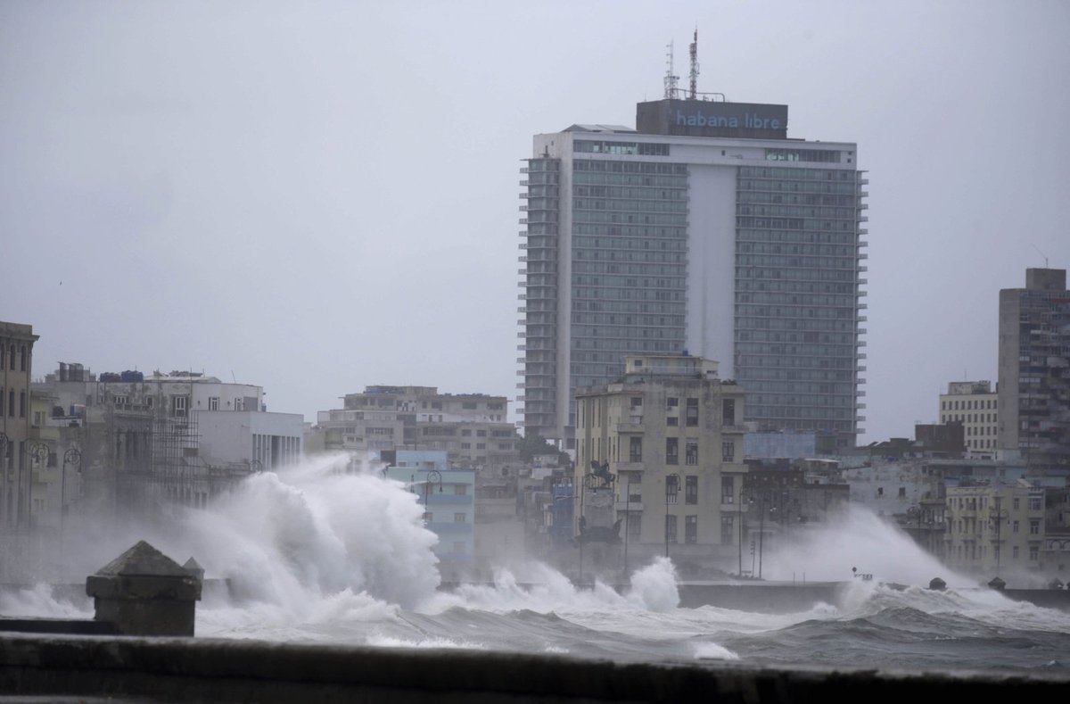 Hurikán Irma na Kubě zapříčinil bleskové povodně.