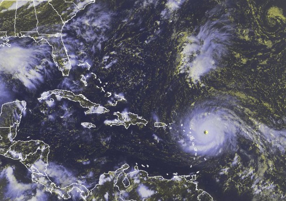 Na Karibik se řítí hurikán Irma, největší za několik desetiletí